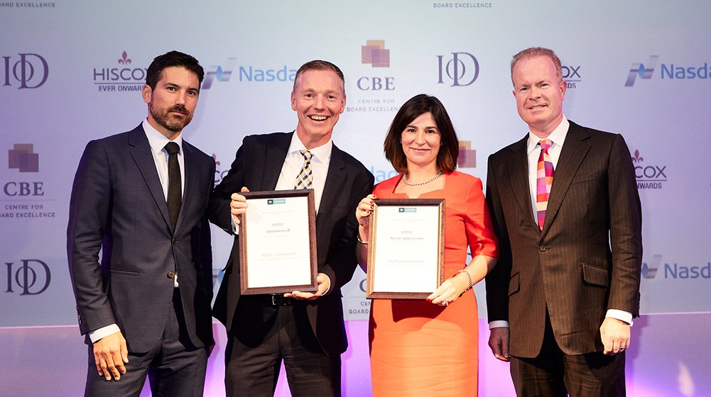 Active director awarded IoD Highly Commended Award